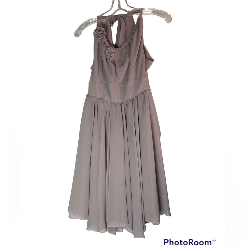 Lipsy London champagne pink peekaboo cutout wedding bridesmaid ladies dress 10
